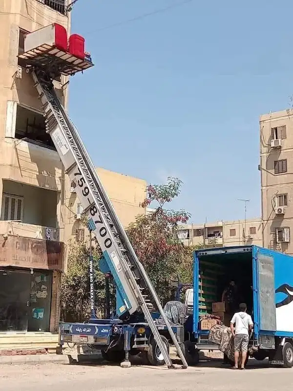 شركة نقل العفش بمدينة نصر القاهرة الجديده مدينتي ونش رفع اثاث في زهراء مدينة نصر