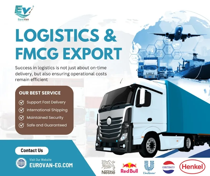 Eurovan International Shipping: Road Freight, Sea Freight, and Air Freight.